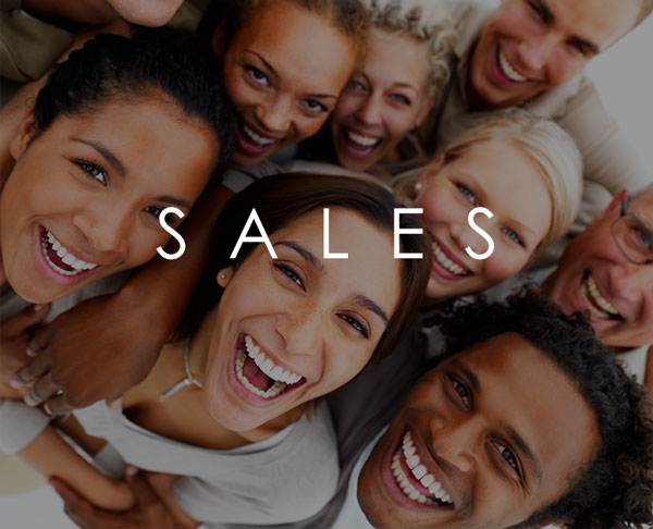image of few people. Words on the image say "Sales"