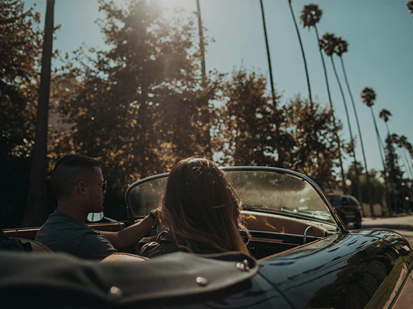 photo of guests driving